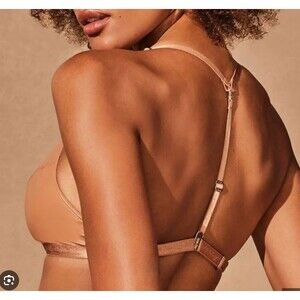 Honey Birdette Emily Toffee Bralette (Size XS) and Panty (Size Small) Set